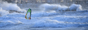 TEMPETE ZEUS MARSEILLE ,PLAGE DU PRADO,WINDSURF, PLANCHE À  VOILE