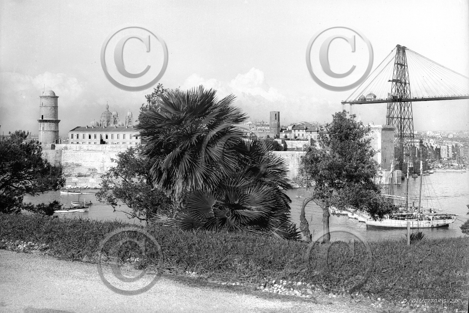 ref-plaques-1900024-entre-du-vieux-port-palmiers-30x45-taille 60x90   30x45cm