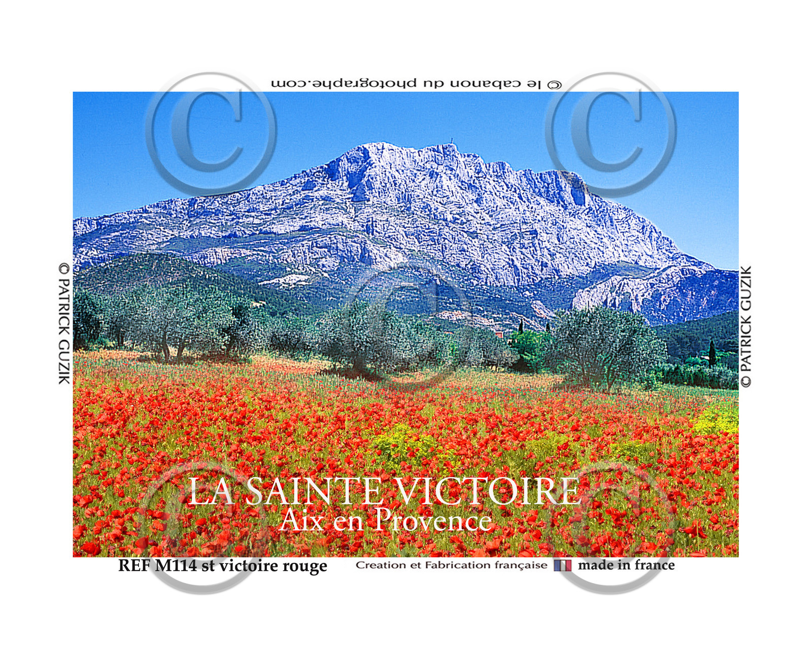 REF M114- AIX en Provence  st-victoire coquelicots rouge 8054.jpg