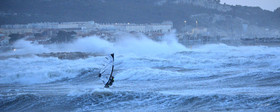TEMPETE ZEUS MARSEILLE ,PLAGE DU PRADO,WINDSURF, PLANCHE À  VOILE