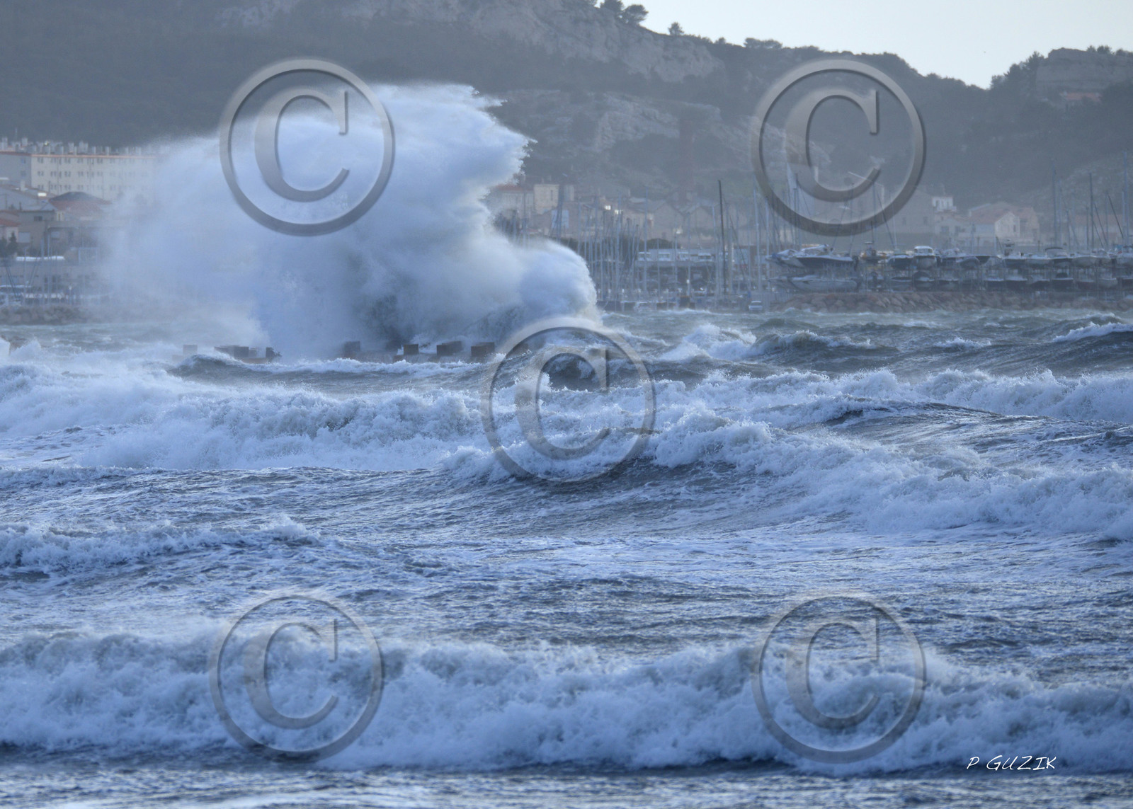 TEMPETE ZEUS MARSEILLE ,PLAGE DU PRADO,WINDSURF, PLANCHE À  VOILE