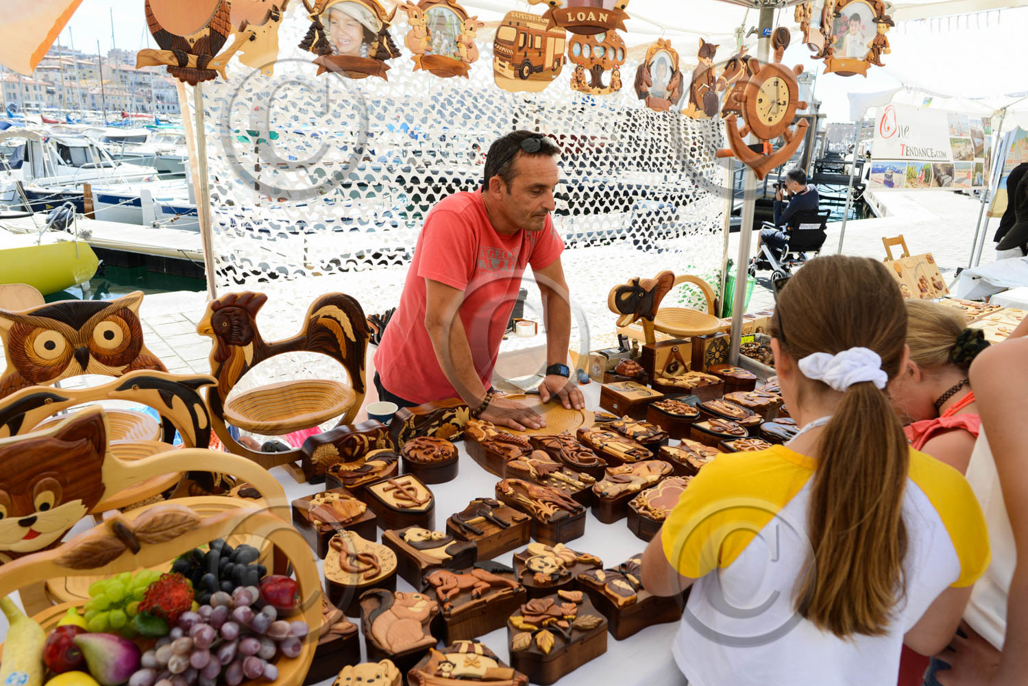 Marché à Marseille sur le vieux port