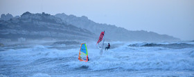 TEMPETE ZEUS MARSEILLE ,PLAGE DU PRADO,WINDSURF, PLANCHE À  VOILE