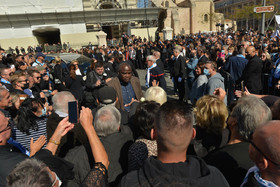 Marseille,  hommage à Bernard Tapie