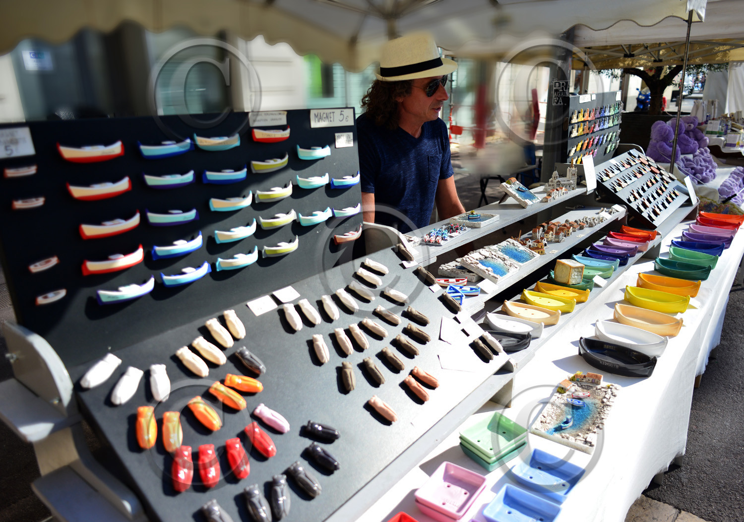 Marché à Marseille sur le vieux port
